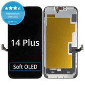 Display Soft OLED für iPhone 14 Plus, Touchscreen-Glas mit Rahmen, FixPremium