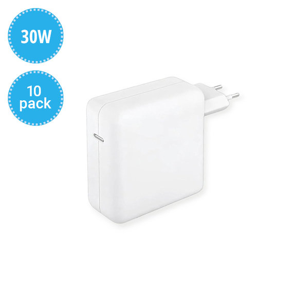 USB-C Ladeadapter, 30W, kompatibel mit Apple, 10 pack