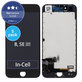 Display 5 Pack In-Cell für iPhone 8, SE (2020), SE (2022), Black, Touchscreen-Glas mit Rahmen, FixPremium