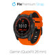 FixPremium - Zweifarbiges Silikonarmband für Garmin (QuickFit 26mm), orange