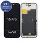 Display In-Cell FHD für iPhone 15 Pro, Touchscreen-Glas mit Rahmen, FixPremium