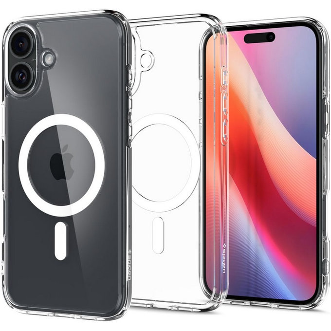 Spigen - Hülle Ultra Hybrid mit MagSafe für iPhone 16, weiss