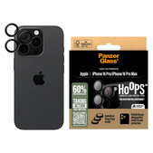 Hoops Kameraobjektivschutz für iPhone 16 Pro Max/16 Pro, Schwarz, PanzerGlass
