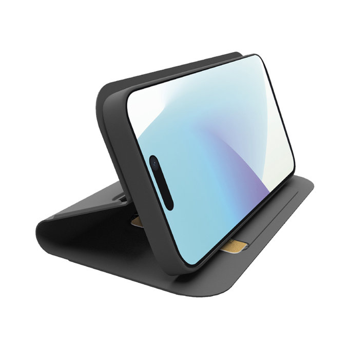 SBS - Hülle Book Wallet Smooth Für iPhone 16 Plus, schwarz