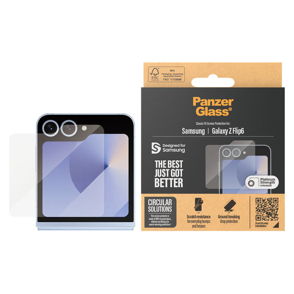 Panzerglas Classic Fit für Samsung Galaxy Z Flip6, Klar, PanzerGlass