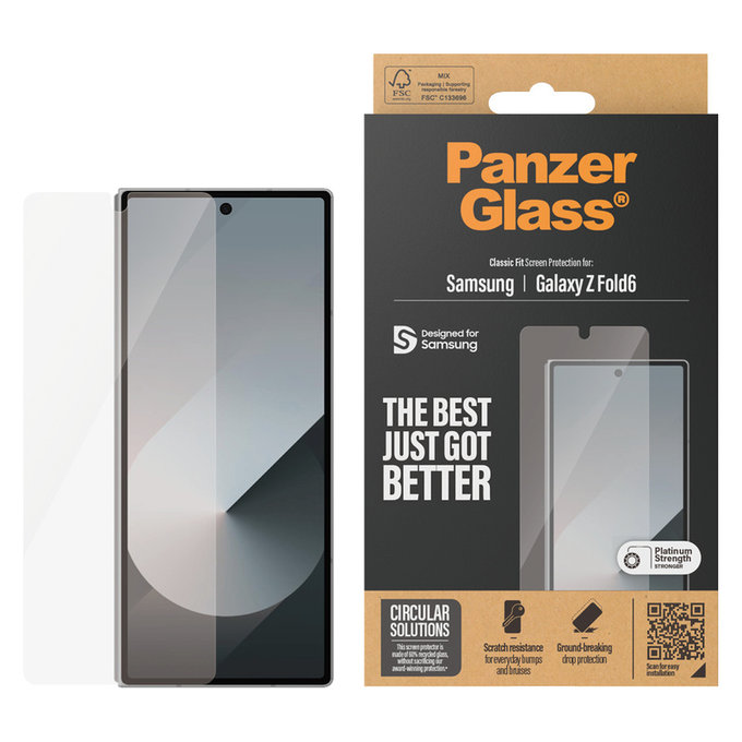 Panzerglas Classic Fit für Samsung Galaxy Z Fold6, Klar, PanzerGlass