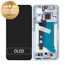 Xiaomi 14T Pro - LCD Display + Touchscreen Front Glas + Rahmen (Titan Blue) - 56001700N1200 Genuine Service Pack