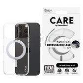 Kickstand Hülle mit MagSafe für iPhone 16 Pro, Silber, CARE
