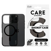 Smokey Hülle mit MagSafe für iPhone 16 Pro, Schwarz, CARE
