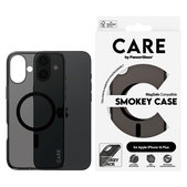 Smokey Hülle mit MagSafe für iPhone 16 Plus, Schwarz, CARE