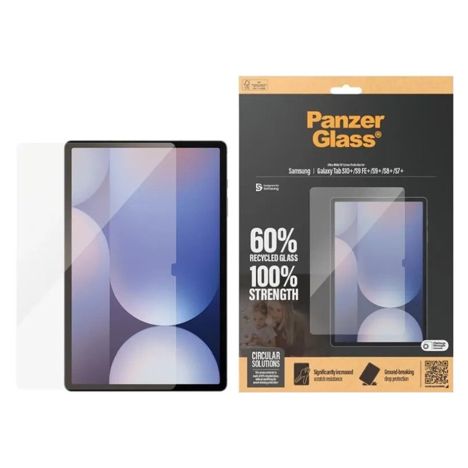 Panzerglas UWF für Samsung Galaxy Tab S8/S9 Plus, Klar, PanzerGlass