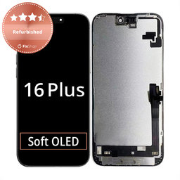 Apple iPhone 16 Plus - LCD Display + Touchscreen Front Glas + Rahmen Refurbished