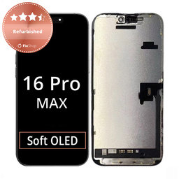 Apple iPhone 16 Pro Max - LCD Display + Touchscreen Front Glas + Rahmen Refurbished