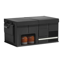 Faltbarer Kofferraum-Organizer aus Leder mit großem Fassungsvermögen 60L 57x34x29cm