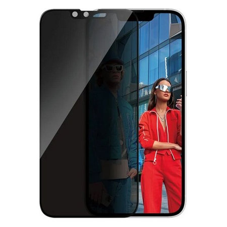 PanzerGlass - Gehärtetes Glas UWF Privacy mit aplikator für iPhone 13, 13 Pro, 14 und 16e, transparent