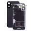 Apple iPhone 16 - Rückgehäuseglas + Kameraglas + Metallplatte + Magsafe-Magnet (Black)
