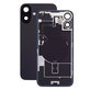Apple iPhone 16 - Rückgehäuseglas + Kameraglas + Metallplatte + Magsafe-Magnet + Flex kabel (Black)
