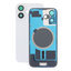 Apple iPhone 16 - Rückgehäuseglas + Kameraglas + Metallplatte + Magsafe-Magnet (White)