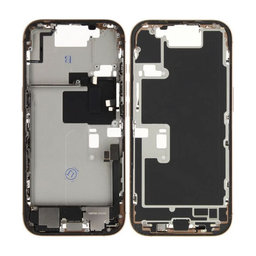 Apple iPhone 16 Pro - Mittelrahmen + Ein-/Ausschalter + Lautstärketasten (Desert Titanium)