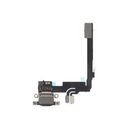 Apple iPhone 16 Pro - Ladestecker Ladebuchse + Flex Kabel (Black Titanium)