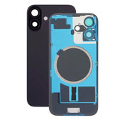 Apple iPhone 16 Plus - Rückgehäuseglas + Kameraglas + Metallplatte + Magsafe-Magnet (Black)