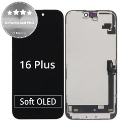 Apple iPhone 16 Plus - LCD Display + Touchscreen Front Glas + Rahmen Refurbished PRO