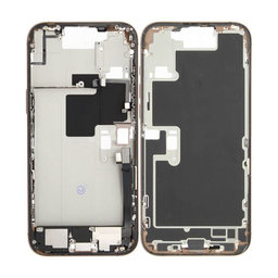 Apple iPhone 16 Pro Max - Mittelrahmen + Ein-/Ausschalter + Lautstärketasten (Desert Titanium)