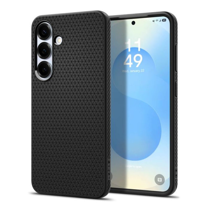Spigen - Hülle Liquid Air für Samsung Galaxy S25, Matte Black