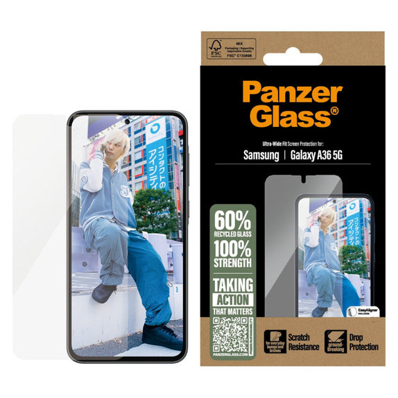 UWF Panzerglas für Samsung A36 5G, Transparent, PanzerGlass