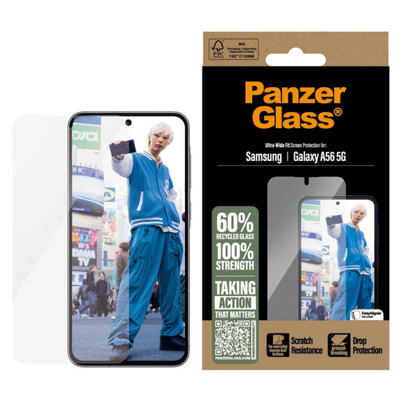 UWF Panzerglas für Samsung A56 5G, Transparent, PanzerGlass