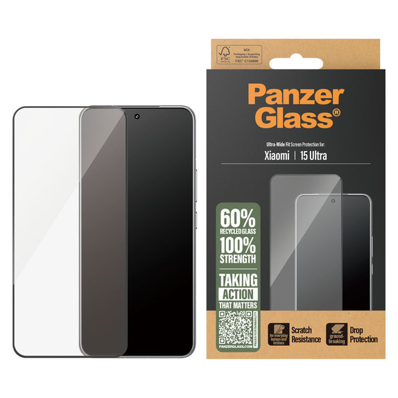 Panzerglas UWF für Xiaomi 15 Ultra, Schwarz, PanzerGlass