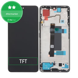 Xiaomi Redmi Note 13 Pro 5G 2312DRA50C - LCD Display + Touchscreen Front Glas + Rahmen (Midnight Black) TFT