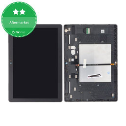 Lenovo Tab M10 TB-X605F, TB-X605N, TB-X605M - LCD Display + Touchscreen Front Glas + Rahmen (Black) TFT