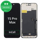 Apple iPhone 15 Pro Max - LCD Display + Touchscreen Front Glas + Rahmen InCell HD+