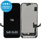 Display Soft OLED für iPhone 14, Touchscreen-Glas mit Rahmen, DIAGNOSTIC