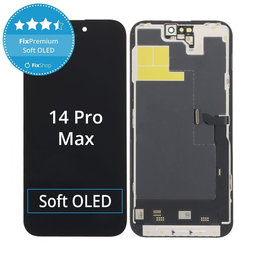 Apple iPhone 14 Pro Max - LCD Display + Touchscreen Front Glas + Rahmen Soft OLED FixPremium JCID