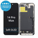 Display Soft OLED für iPhone 14 Pro Max - Touchscreen + Rahmen, DIAGNOSTIC