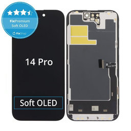 Apple iPhone 14 Pro - LCD Display + Touchscreen Front Glas + Rahmen Soft OLED FixPremium JCID