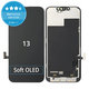 Display Soft OLED für iPhone 13, Touchscreen-Glas mit Rahmen, DIAGNOSTIC