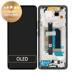 Xiaomi Redmi Note 14 Pro+ 5G 24094RAD4G - LCD Display + Touchscreen Front Glas + Rahmen (Midnight Black) - 5600190O16U00 Genuine Service Pack