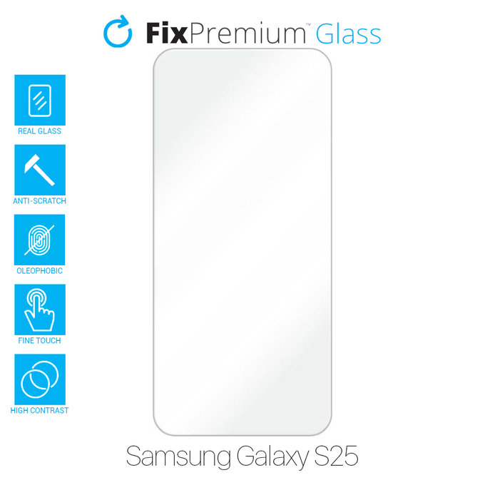 FixPremium Glass - Gehärtetes Glas für Samsung Galaxy S25