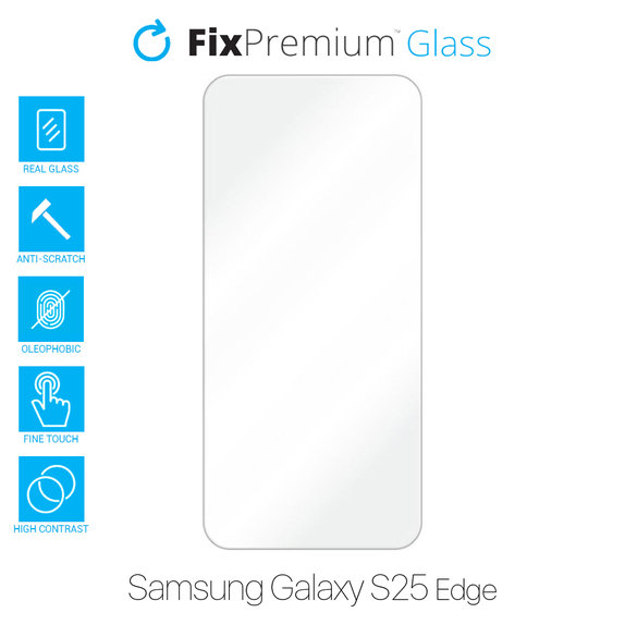 FixPremium Glass - Gehärtetes Glas für Samsung Galaxy S25 Edge