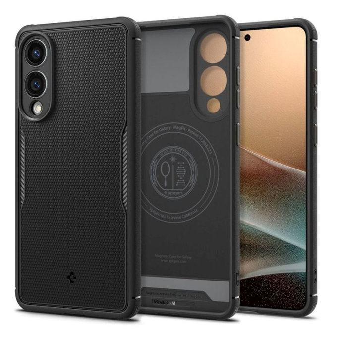 Spigen - Hülle Core Armor MagSafe für Samsung Galaxy S25 Edge, Matte Black