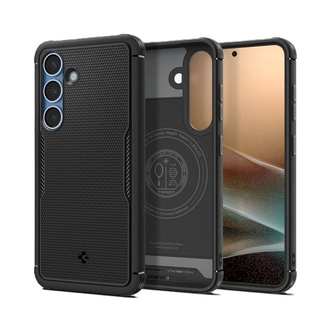 Spigen - Hülle Core Armor MagSafe für Samsung Galaxy S25, Matte Black