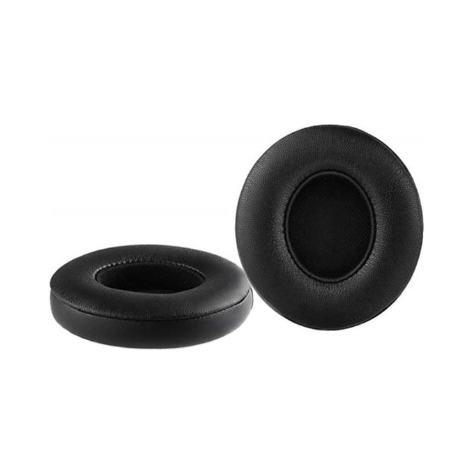 Ersatz-Ohrpolster für Beats Solo 2, 3, Memory-Schaumstoff + PU-Leder, Schwarz, 1 Paar