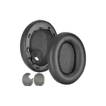 Ersatz-Ohrpolster für Sony WH-1000XM4, Memory-Schaumstoff + PU-Leder, Schwarz, 1 Paar
