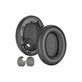 Ersatz-Ohrpolster für Sony WH-1000XM4, Memory-Schaumstoff + PU-Leder, Schwarz, 1 Paar