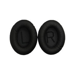Ersatz-Ohrpolster für Bose QuietComfort 35, Memory-Schaumstoff + PU-Leder, Schwarz, 1 Paar