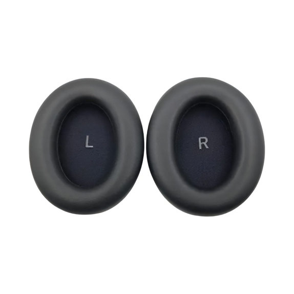 Ersatz-Ohrpolster für Sennheiser Momentum 4.0, Memory-Schaumstoff + PU-Leder, Schwarz, 1 Paar
