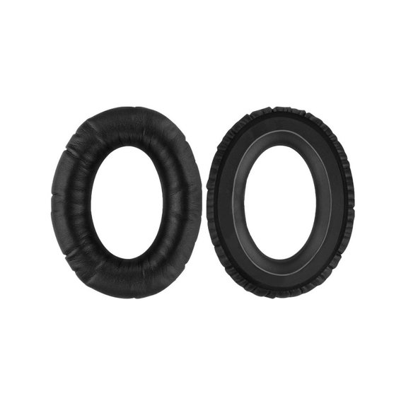 Ersatz-Ohrpolster für Sennheiser HD650, Memory-Schaumstoff + PU-Leder, Schwarz, 1 Paar